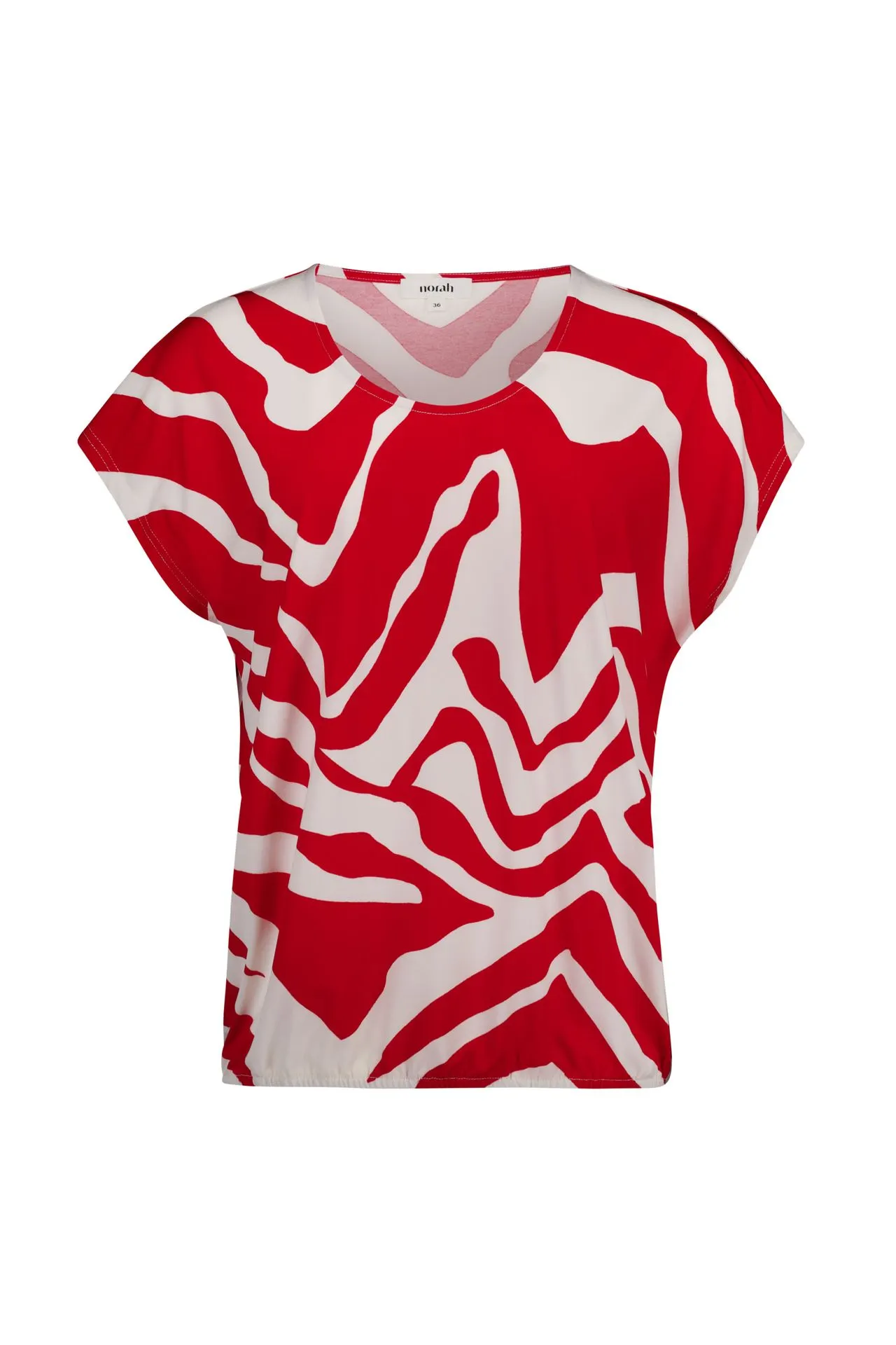 Rood shirt met grafische print
