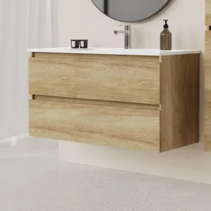 Mueble de baño con lavabo Espacio olmo 100x46 cm