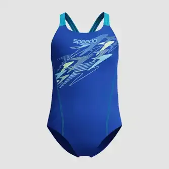 Speedo Girls Medly Logo Medalist Swimsuit