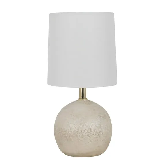 Mainstays 12.75 inch Height White Ball Table Lamp