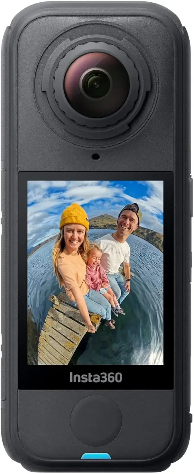 Insta360 X4 Air - Lightweight 165g 8K 360 Camera, Invisible Selfie Stick Effect, Replaceable Lenses, Shoot First & Frame Later, Built-in Wind Guard, FlowState Stabilization, AI-Powered App