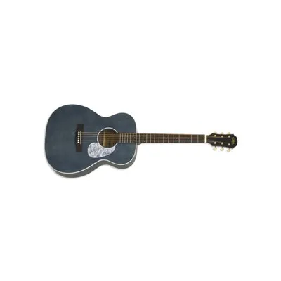 ARIA 101 URBAN PLAYER STAINED BLUE CONCERT ACOUSTIC GUITAR - SPRUCE TOP SAPELE BACK AND SIDES