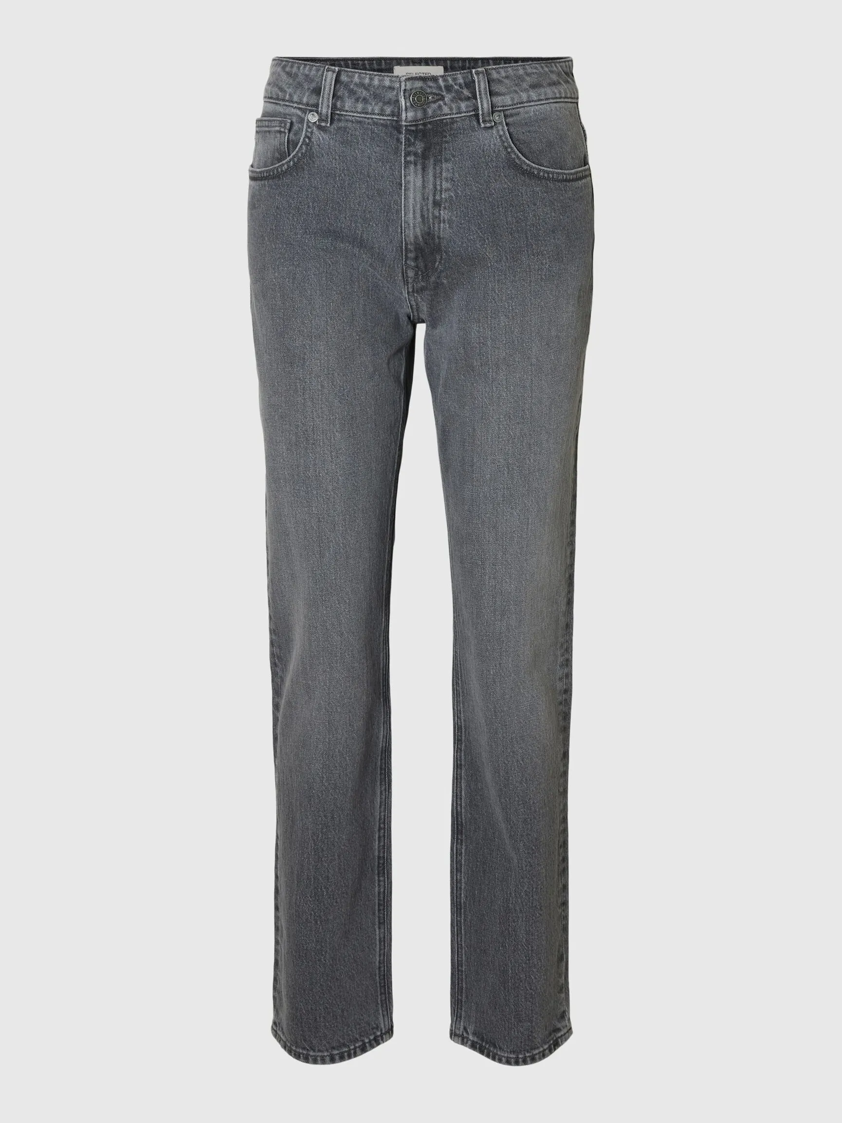 MID WAIST SLIM JEANS MED TAPERED FIT