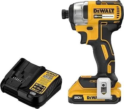 DEWALT 20V MAX Impact Driver, 1/4 Inch, Battery and Charger Included (DCF787D1) DEWALT 20V MAX Impact Driver, 1/4 Inch, Battery and…