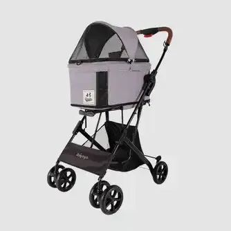 Ibiyaya Travois Tri-fold Pet Travel System Grey