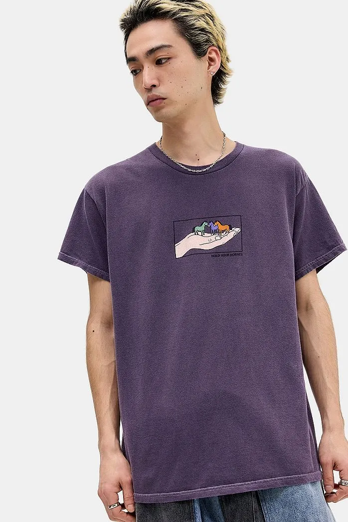 T-Shirt UO Viola Hold Your Horses