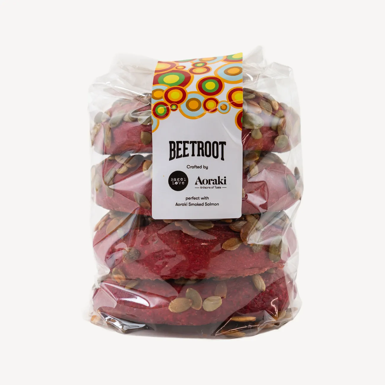bagel love beetroot bagels 4 pack