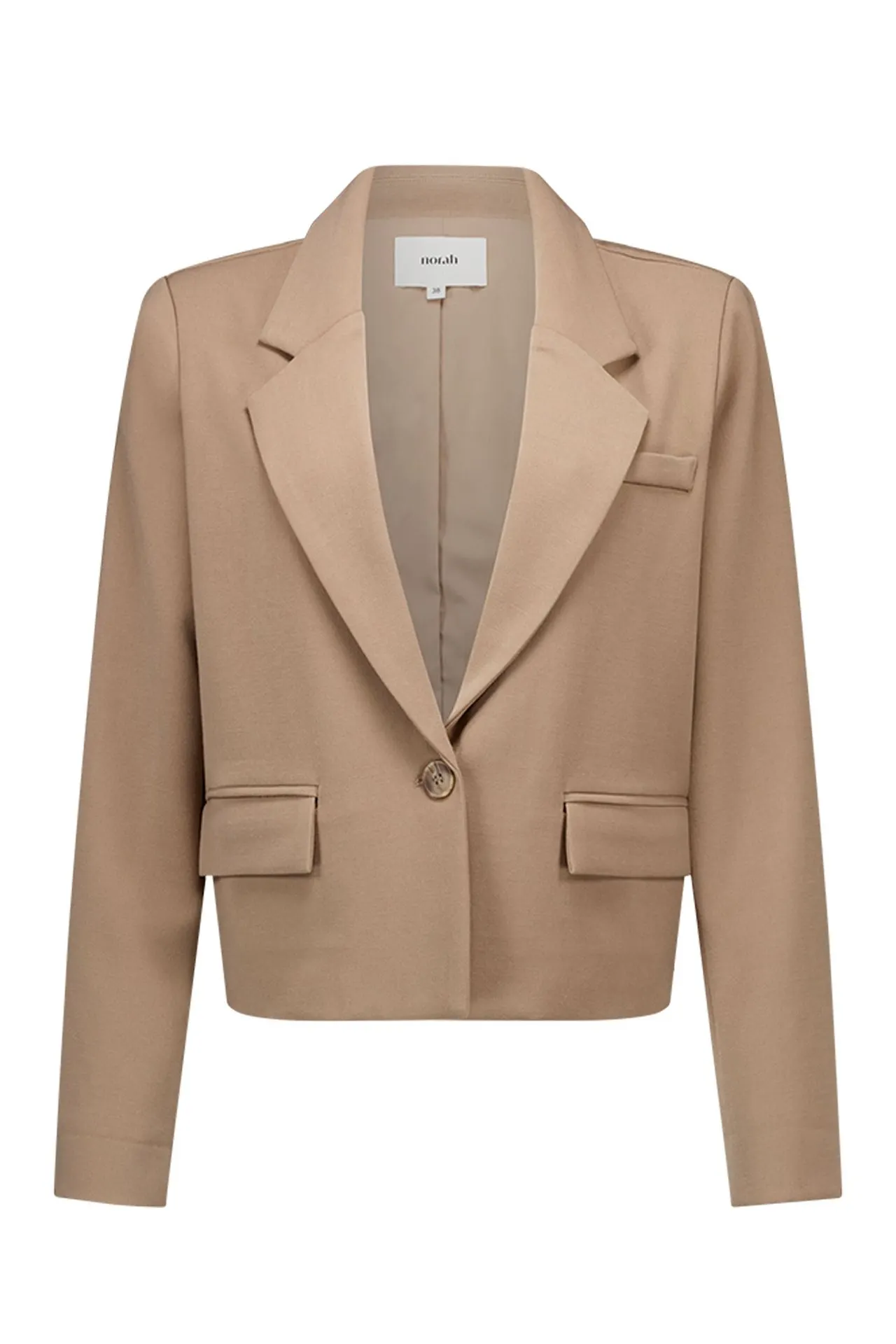 Taupe cropped blazer