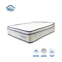 Colchón Resortado Vital Air Tamaño Sencillo 100X190X22Cm