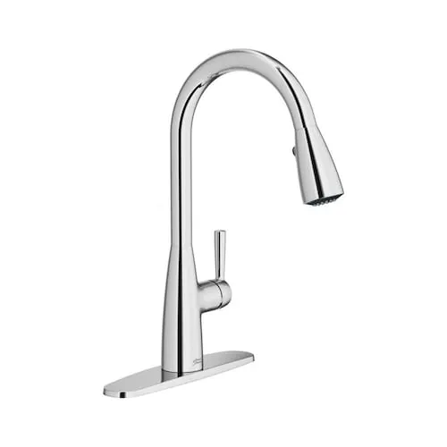 Fairbury 2S Single Handle Pull-Down Dual Spray Kitchen Faucet in Polished Chrome (Valve & Deck Plate Included)