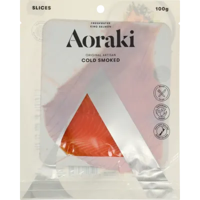 Aoraki Cold Smoked Sliced Salmon 100g Varieties
