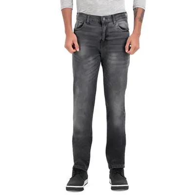 Jeans Hummo Hombre Deslavados Corte Recto