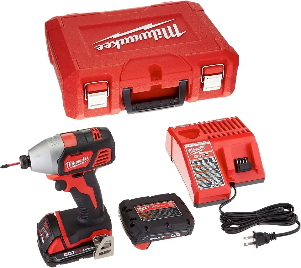 Milwaukee 2656-22CT M18 1/4" Hex Impact Driver Kit