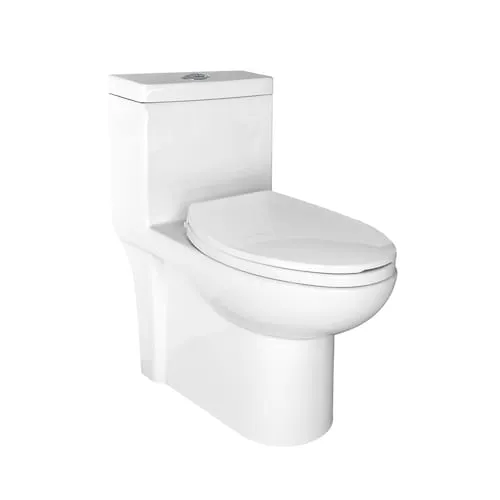 Hilda 1-piece 4/6L GPF Dual Flush Right Height Elongated Toilet in White