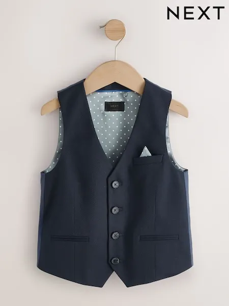Navy Waistcoat (12mths-16yrs)