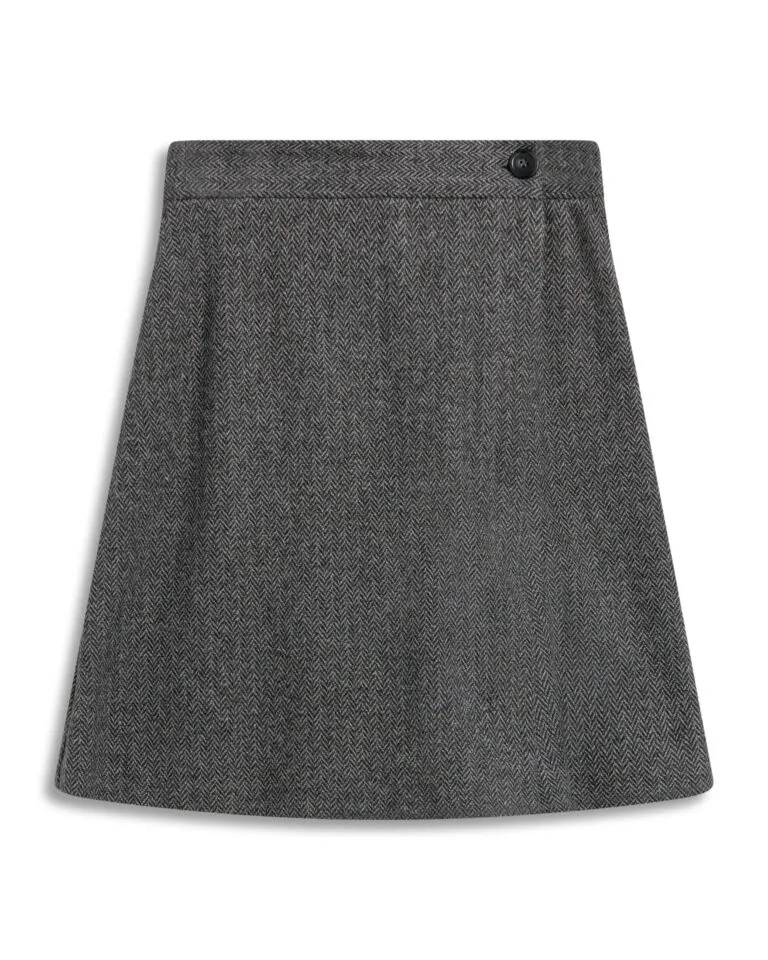 Short Culottes In Micro Jacquard Jersey - Grå