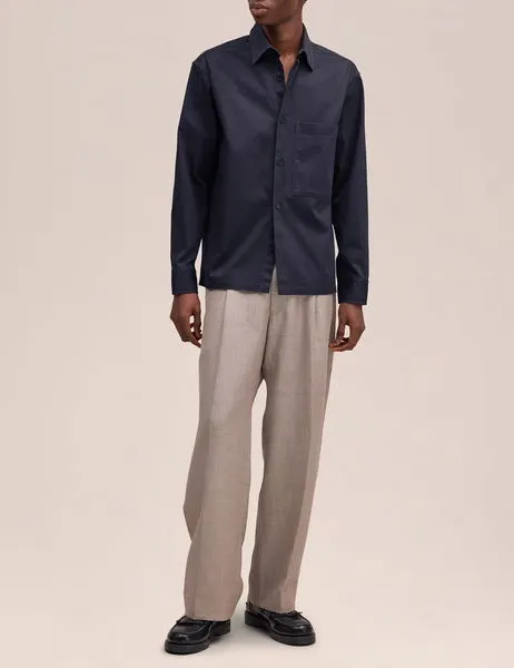 Freddy 10007 Cavalry Twill Overshirt Navy Blue