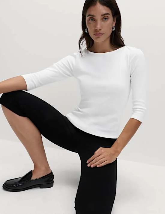 Pure Cotton Slim Fit Top