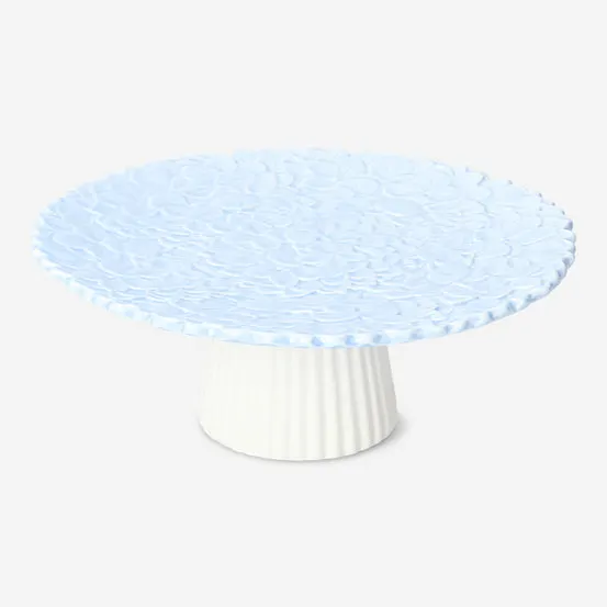 Blue hydrangea cake stand - 20 cm