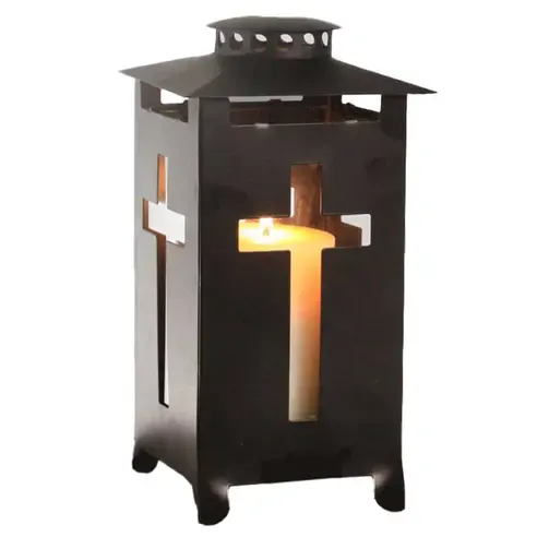 Grablaterne - schwarz - 25 cm