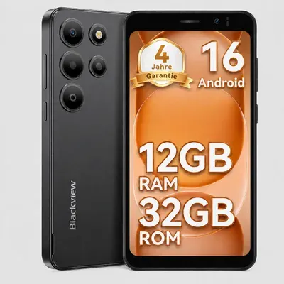 2026 Blackview-Oscal Wave 2C 5" ultraleicht Handy Ohne Vertrag，Android 16, 12+32GB, Face ID, Dual SIM, 1080P, gratis TPU Protective Case