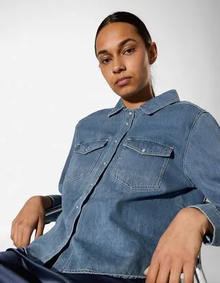 Camicia - denim blu medio - blu
