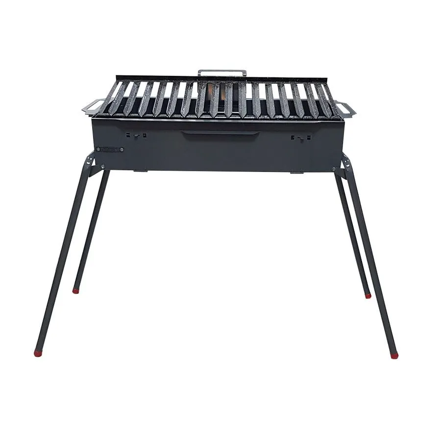 Parrilla Brosen móvil plegable con grasera 82x42 cm
