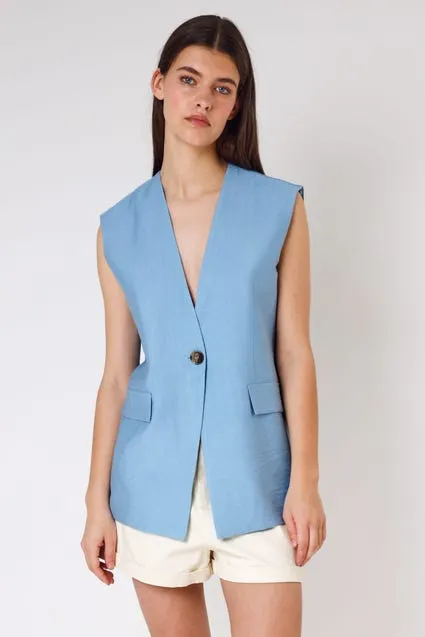 Mouwloze blazer