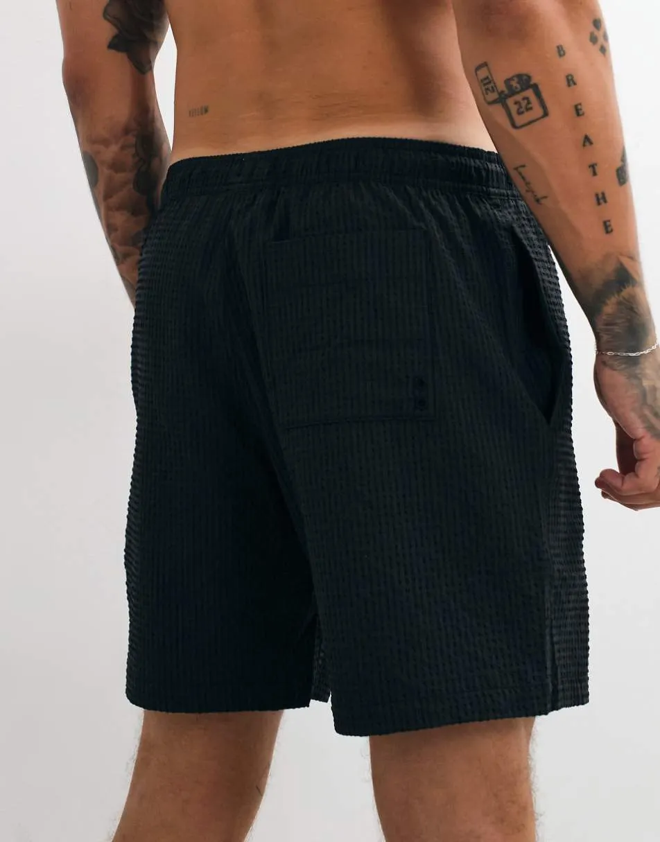 GAP 6inch swim shorts in black faded stripe