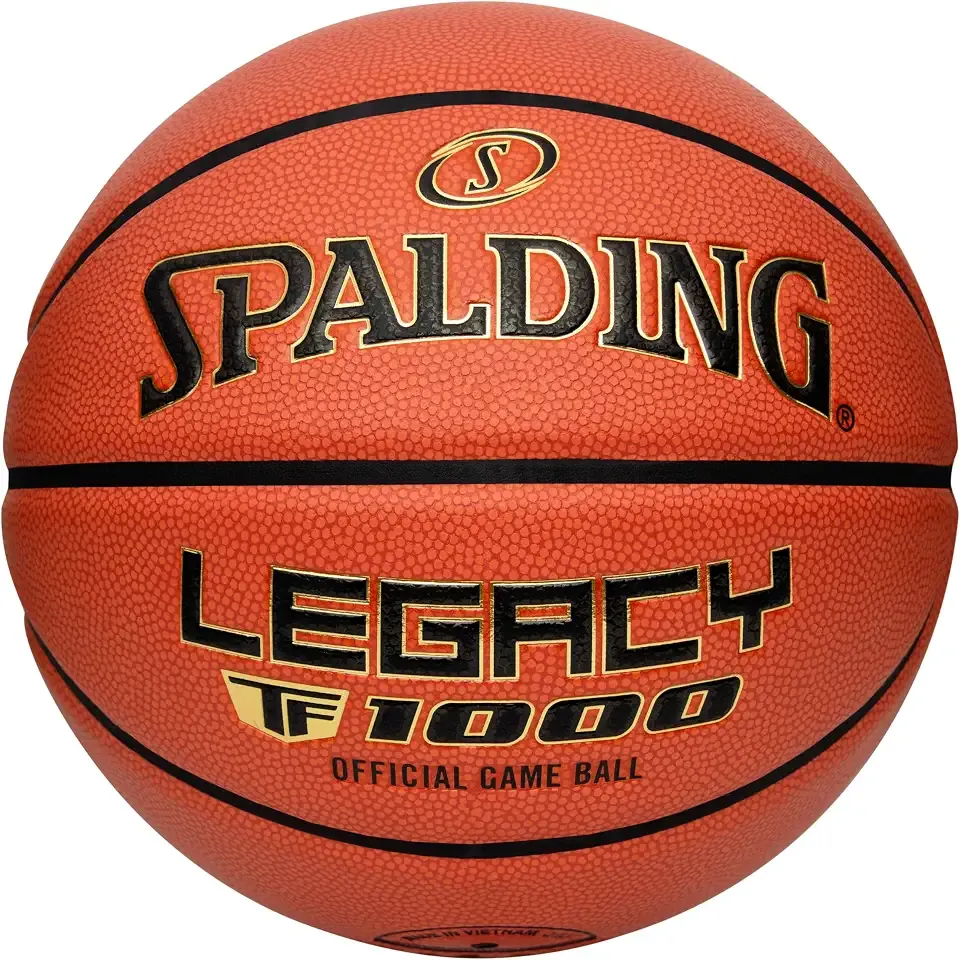 Spalding Legacy TF-1000 Official Game Ball, Indoor Basketball, Sizes 6 & 7