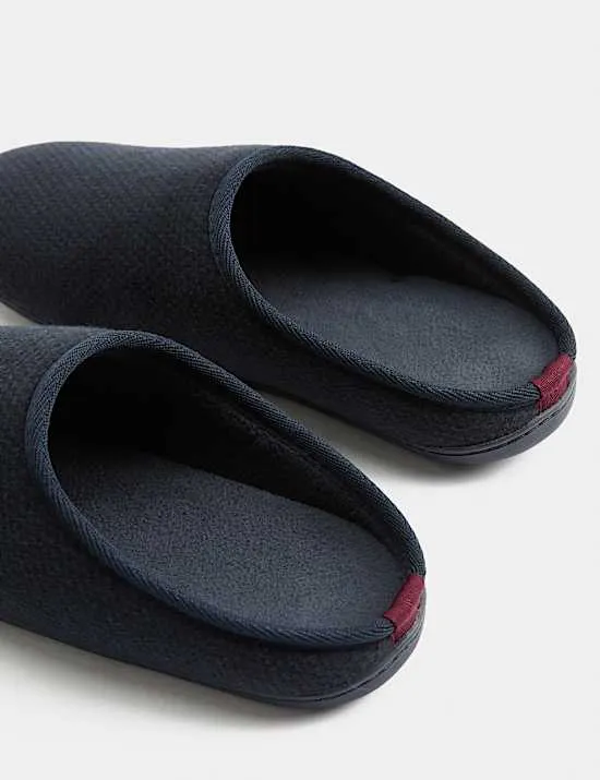 Textured Mule Slippers