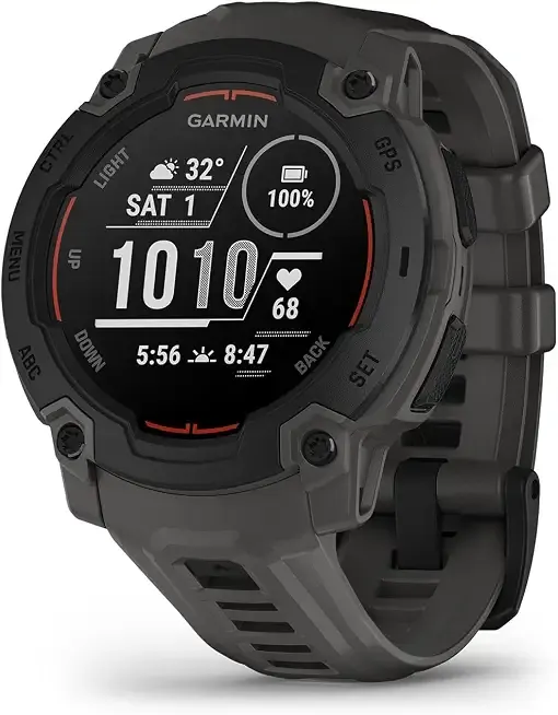 Garmin Instinct® E, Rugged GPS Smartwatch, 45mm, Charcoal
