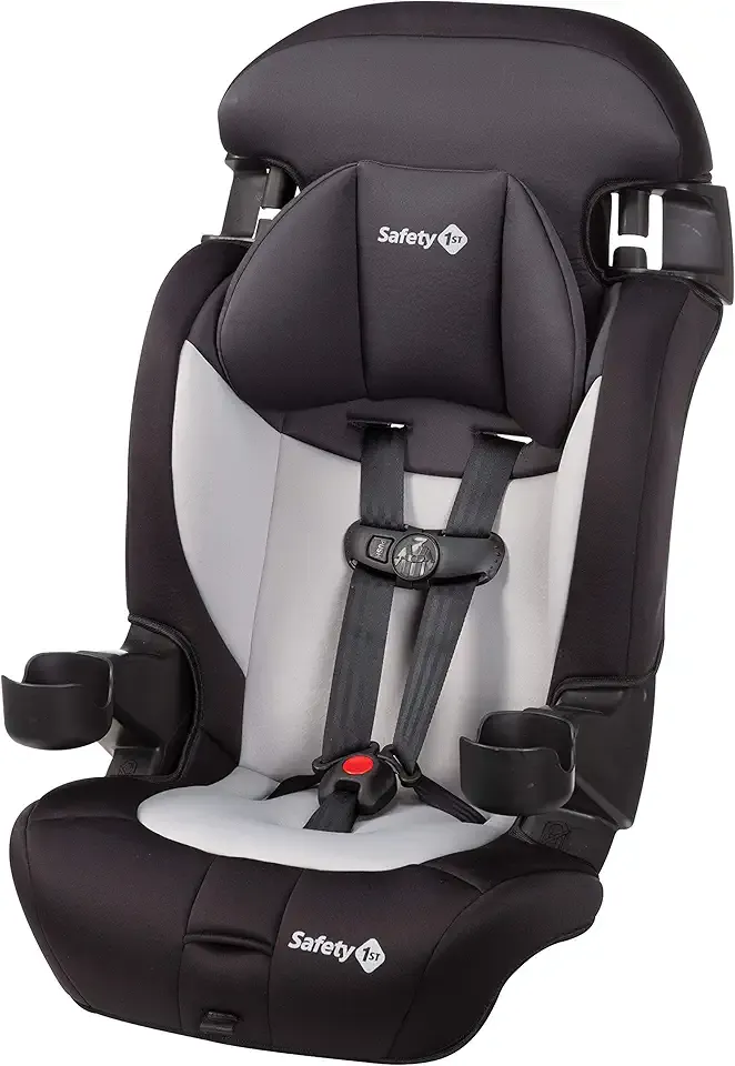 Safety 1st Grand 2-in-1 Booster Car Seat, Converts from High Back to Belt-Positioning Booster, High Back Seat for Kids 40-65, and Belt-Positioning 40-100 Pounds, Black Sparrow