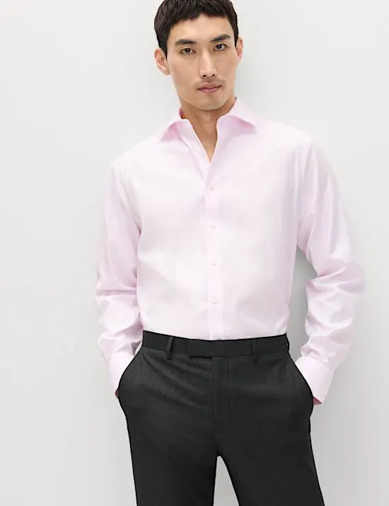 Regular Fit Luxury Cotton Twill Shirt