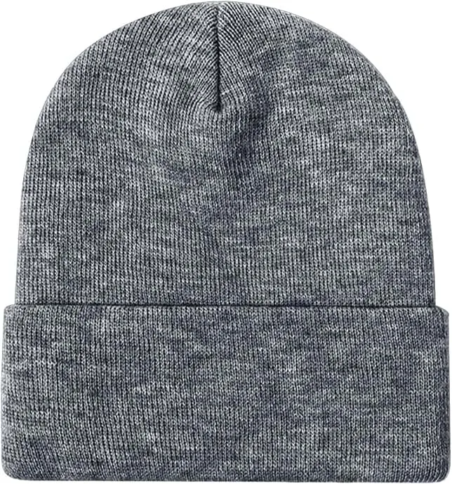 ZOORON Beanie for Women Men Ski Watch Cap Cuffed Plain Skull Knit Hat Soft Fisherman Winter Hat