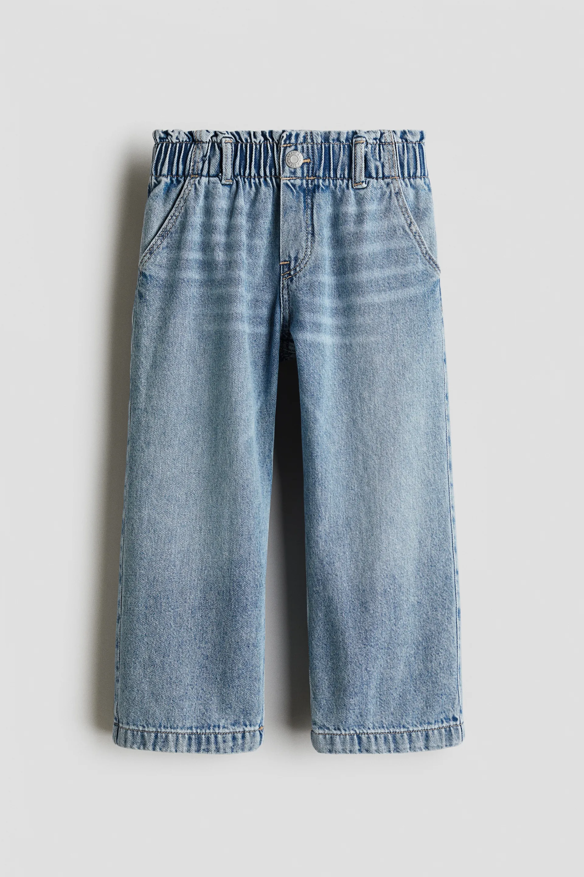 Wide Leg Paper Bag Jeans