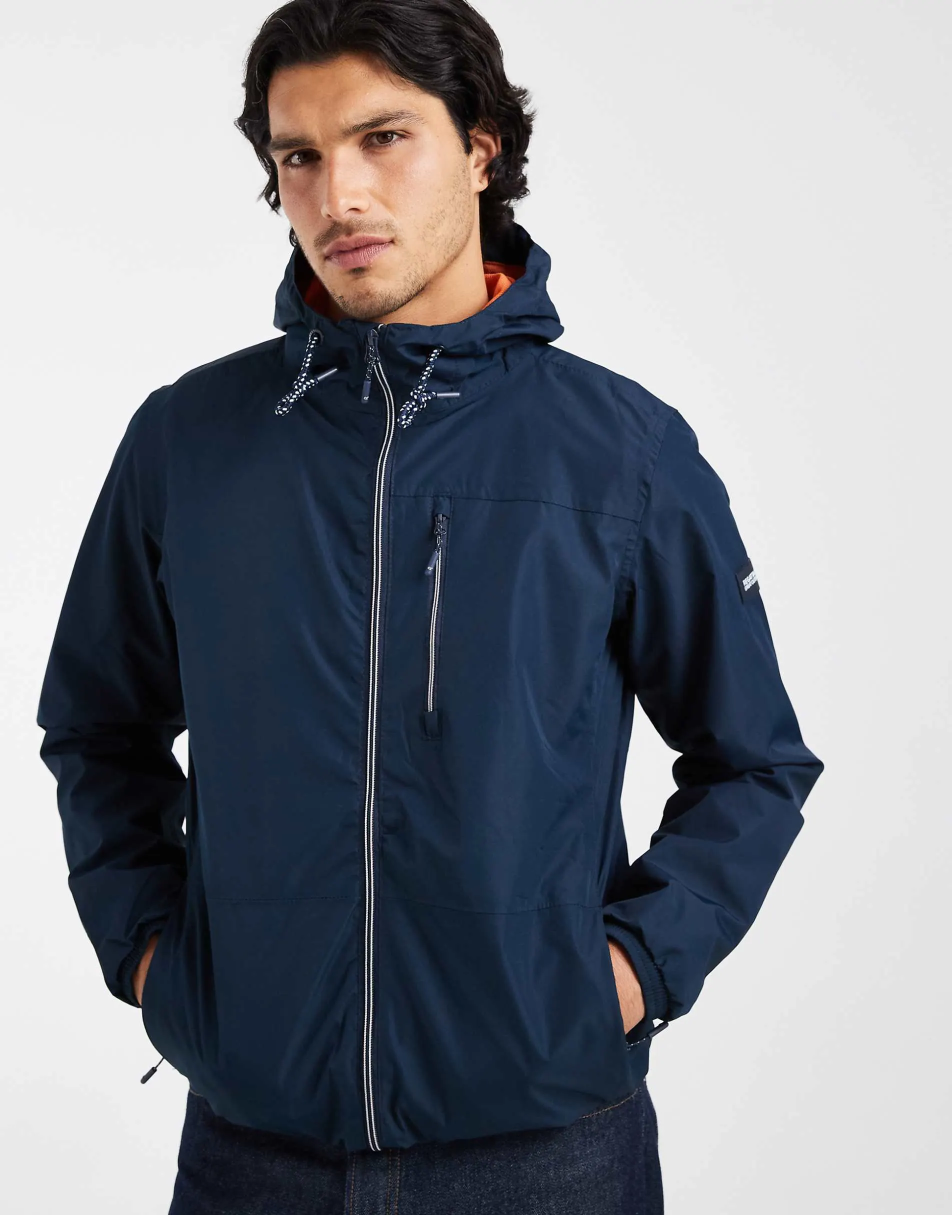 Regatta Shorebay jacket waterproof shell jacket in tigerlilly orange