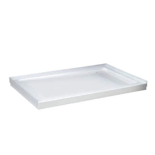 36 inch W x 48 inch L Alcove Shower Pan Base with Reversible Drain in White