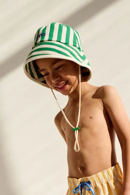 Kids bobhoedje met strepen