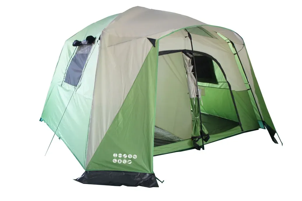 Carpa Para Camping 8 Personas Nylon Barun Verde