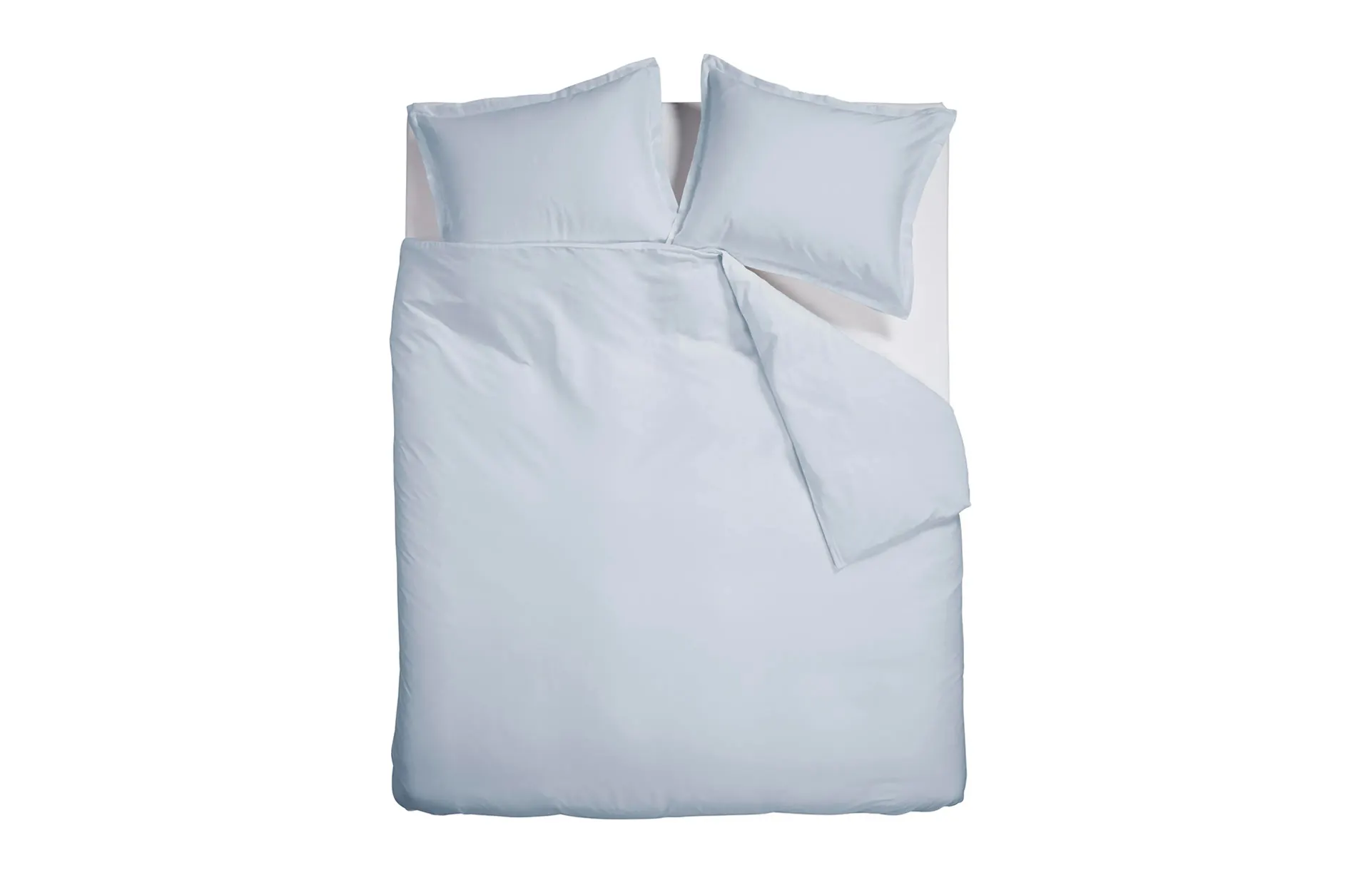 Ambiante Satin Dekbedovertrek Uni Light Blue
