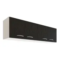 Alacena de cocina Moscu 3 puertas 160 cm ancho Blanco / Roble Termo
