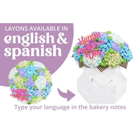 LAVENDER FLORAL MOTHERS DAY CUPCAKE BOUQUET