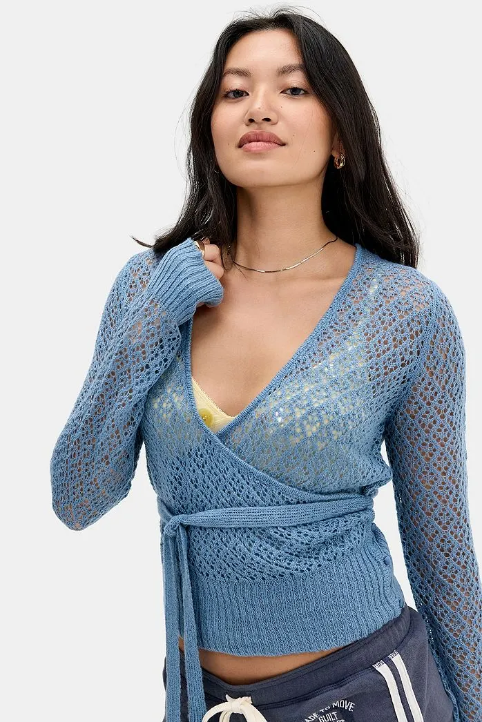 Top a Portafoglio Stile Balletto Pointelle Kimchi Blue