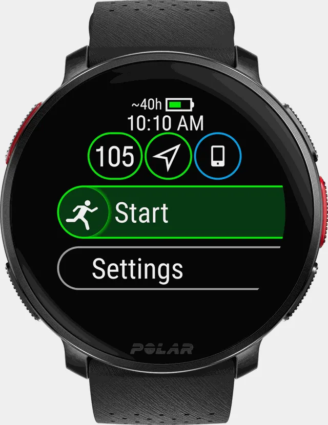 Vantage V3, multisportklokke - Svart