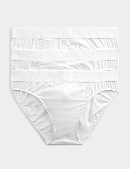 3er-Pack Secret Support™ Slips aus Supima®-Baumwolle und Modal