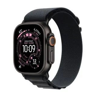 Apple Watch Ultra 3 (GPS + Cellular) 49mm Black Titanium Case with 5G and Satellite Communications (Size M/L)