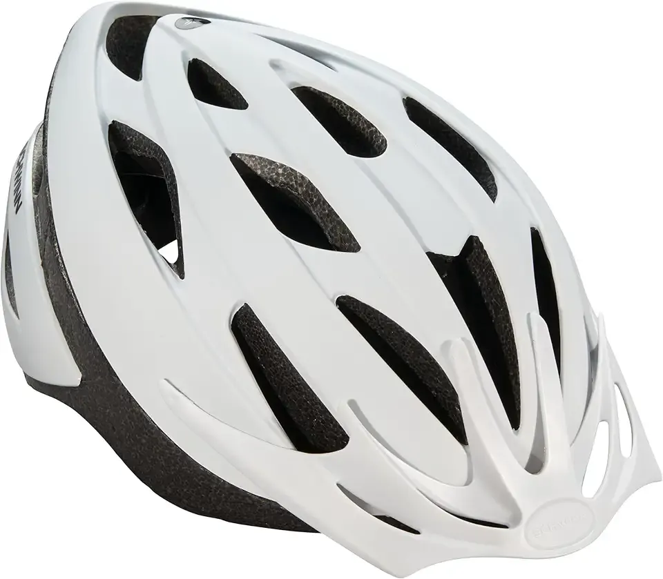 Schwinn Thrasher Helmet for Adults, Size 58-62 cm for Riders Ages 14+, Microshell, Adjustable Dial & Straps, Interior Padding, Air Vents, Lighted or Unlit, Visor, Adult Bike Helmet
