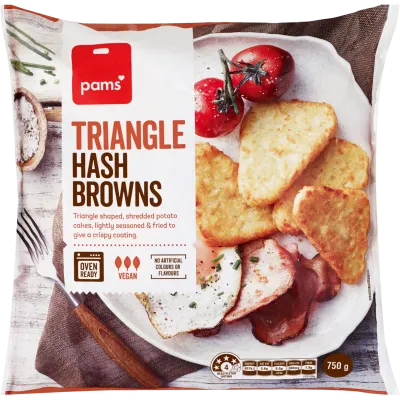 Pams Triangle Hashbrowns 750g