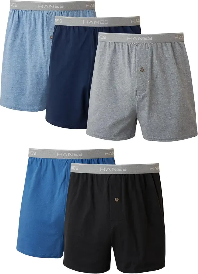 mens Underwear Boxers Pack, Cool and Breathable Cotton Underwear, Exposed and Comfortflex Waistbands, Multi-pack